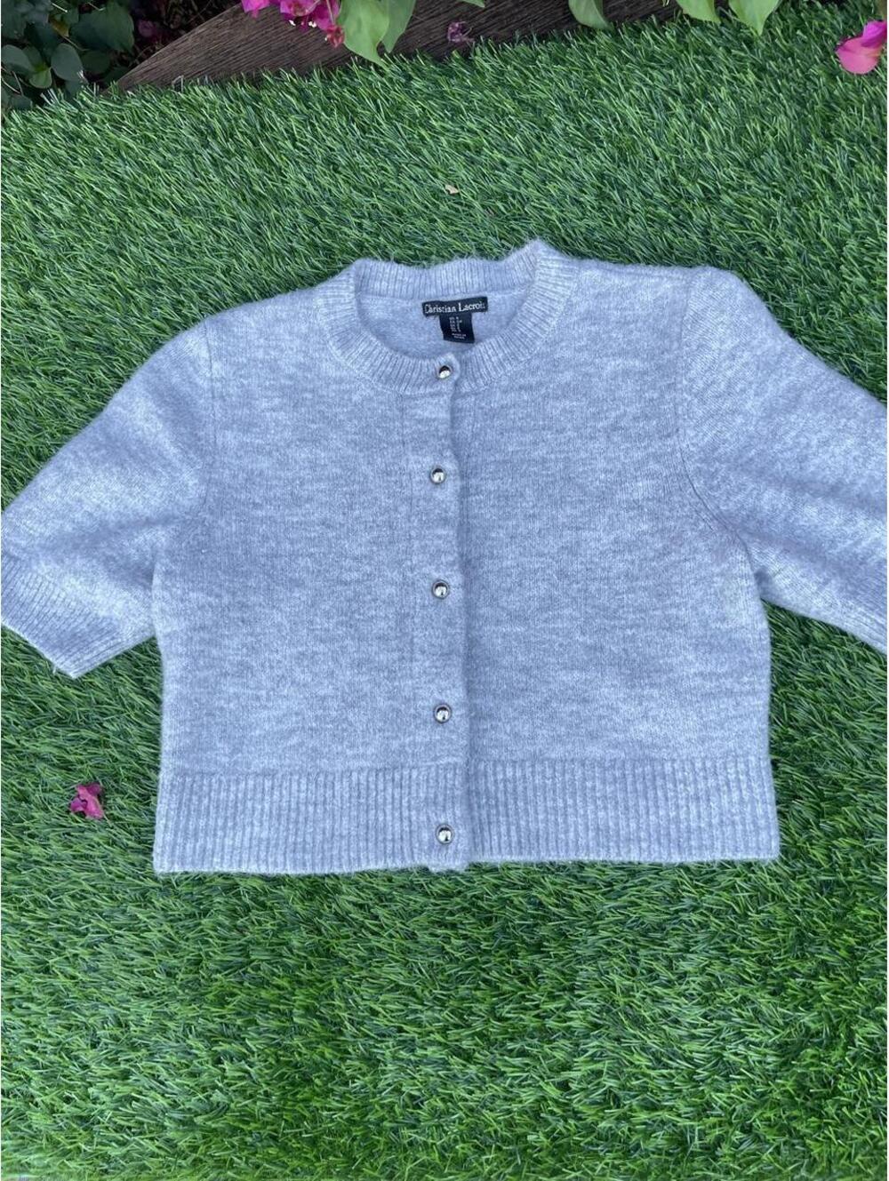 Christian Lacroix Women's Grey Cardigan